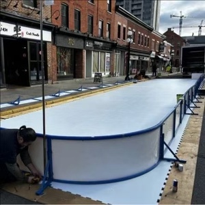 Pista DE PATINAJE SOBRE HIELO SINTÉTICO de alta calidad Pista de hockey artificial con material PE de corte personalizado - Product Image 5