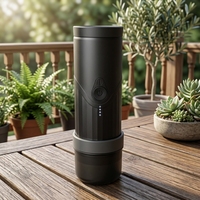 Machine à café portable automatique pour voiture, hôtel, camping-car, rechargeable par USB, filtre de 58 mm, panier à café en poudre, capacité de 3 à 5 tasses