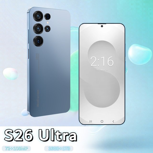 16GB+1TB Budget Factory S26 Ultra Dual-SIM 5G Phone | 108MP with High-Definition | Big Screen Phone