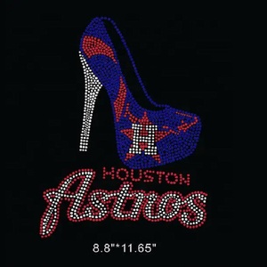 คริสตัลเบสบอลรูปหัวใจแอสโทรส DIY ประดับพลอยเทียมแวววาวลวดลายสวยงาม - Product Image 3