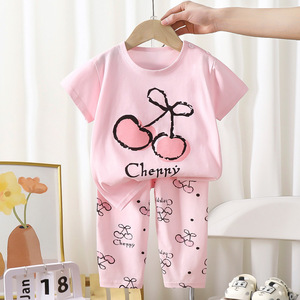 <span class=keywords><strong>Pigiama</strong></span> Estivo 2026 per Bambini <span class=keywords><strong>1</strong></span>-8 Anni, Set Casual 2 Pezzi a Maniche Corte, in Cotone Morbido, Unisex - Product Image 6
