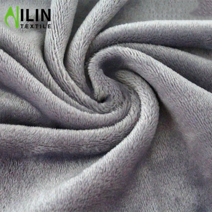 Low price volume sales shaoxing Textile market polar fleece one sides brush knitting fabric for winter garment