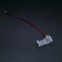 2 broches 12V led néon connecteur sans soudure pour 6x12mm pur led silicone néon flex fin de connecteur accessoires