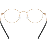 Gafas de titanio Borregls para hombre, nueva marca de diseñador, ligeras, ópticas, redondas, para mujer, Morten, sin tornillos, modelo 17510