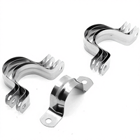 Colliers de serrage pour conduits en acier inoxydable, supports en U à deux trous, attaches rigides pour tuyaux, colliers en U métalliques, clips de tension pour conduits, colliers en U pour tubes