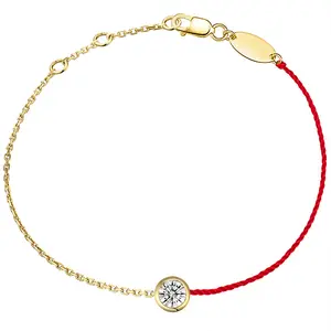 Fine Jewelry lab grown Diamond cvd hpht gemstone Simple Style real 18k gold Customized Bracelet