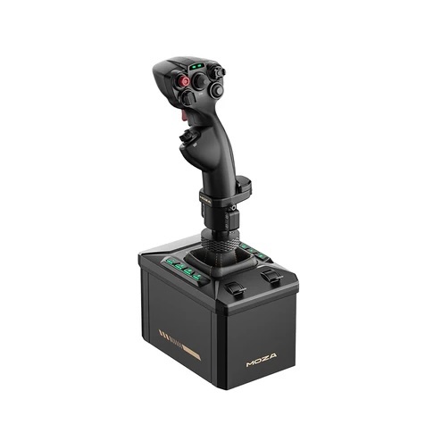 MOZA AB6 Bundle Flight Simulator PC High-Torque 6 Nm Force Feedback Base with Precision MHG Flightstick