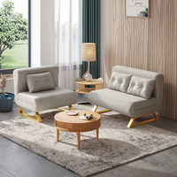 Apartment Möbel Sleeper Sofa Stuhl Recliner Lounge Couches Metallrahmen Klapp sofa Cum Bed Storage Modernes Klapp sofa