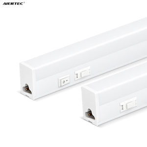 หลอดไฟ LED SMD2835 T5 แบบฝังในท่อพลาสติกทรงสี่เหลี่ยม 18W พร้อมสวิตช์ปรับแสง 3CCT ความยาว 2 ฟุต 3 ฟุต 4 ฟุต สำหรับใช้ในคลังสินค้าและโรงงาน - Product Image 1