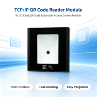 Lecteur de codes QR et de codes-barres pour contrôle d'accès, lecteur de cartes EM et IC, Wiegand 26/34, RS232 ou RS485, TCP/IP, USB pour système de tourniquet