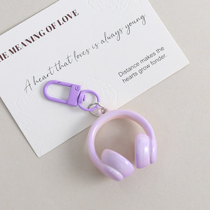 Ins-style Sweet and Cool 3D Earphone Keychain Door Hanger Pendant - Product Image 3