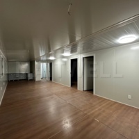 Maison conteneur extensible de 20 pieds, 2 chambres, 1 salle de bain, maison modulaire préfabriquée, structure en acier galvanisé 37 ㎡
