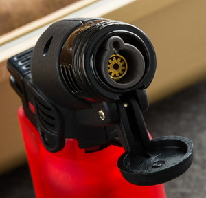 Encendedor de chorro de antorcha de plástico moderno, encendedor de cigarros recargable con llama inflable a prueba de viento para barbacoa al aire libre, cocina, cigarrillo de encendido - Product Image 3