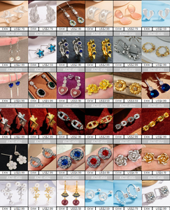 Boucles d'oreilles minimalistes populaires en argent sterling 925 arete de plata ley 925 arete diamante boucles d'oreilles en argent 925 et pierres naturelles - Product Image 3