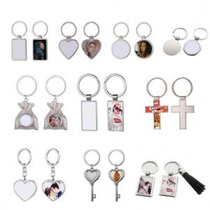 Wholesale Sublimation Mirror <b>Metal</b> Blank Keychain Custom Personalize DIY Photo Sublimation <b>Key</b> <b>Chain</b> Blanks Promotion <b>Key</b> Rings - Product Image 1