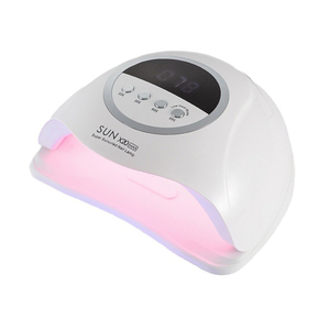 UV LED Nail Lamp 72 Beads Auto Sensor LCD Touch Screen 4 Timer Settings Fast Curing for All Gels Professional (White) - Product Image 1
