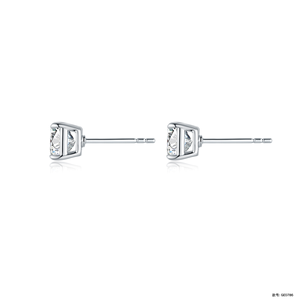 Diseñador de Navidad Pendientes de joyería de moda <span class=keywords><strong>18K</strong></span> Oro 0.5ct Square Asscher Cut Lab Grown Diamond Stud Pendientes para mujeres - Product Image 2