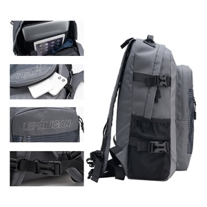 Custom Large Size Vintage Fashion Waterproof Polyester <b>Canvas</b> <b>Backpack</b> USB Anti Theft Washed Design 36-55L Zipper - Product Image 5