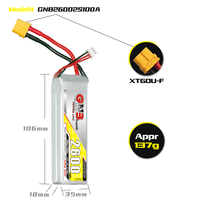 Pabrik Baterai GNB GAONENG Penjualan Langsung 2200mAh 2S 7.4V 110C Dengan Colokan XT60 Soft Pack Baterai LiPo Kustom Untuk Mobil RC FPV Drone