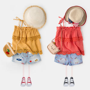 เสื้อเด็กแบบใหม่ ดีไซน์เปิดไหล่ ผ้าตาข่าย แบบผูกคอ จากร้านค้าออนไลน์ - Product Image 3