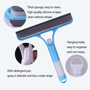 Nettoyant pulvérisateur pour vitres, sols, carreaux, verre, pare-brise, avec raclette et lame de nettoyage souple - Product Image 2