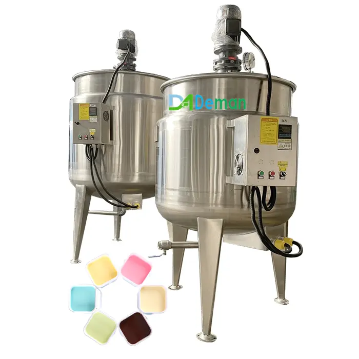 100L milk beverages agitator homogenizer tank corn syrup heater mixer tank juice ketchup tomato sauce emulsifying machine