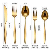 Ensemble de couverts de mariage en acier inoxydable 410, finition miroir, manche pointu, style moderne et minimaliste, compatible lave-vaisselle, luxe léger haut de gamme