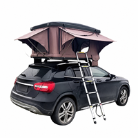 Carpa de Techo Automática de Aleación de Aluminio para 3 Personas, para SUV, Camping Todoterreno, Sin Necesidad de Instalación, Doble Capa, Tela Oxford 600D