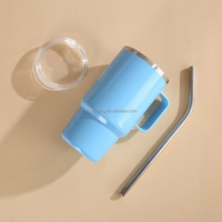 Mini verres à shot mignons en acier inoxydable de 3 oz avec couvercle et poignée, gobelet isotherme personnalisable