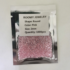 Joyas sueltas 2mm Ronda Rosa CZ Cubic Zirconia <span class=keywords><strong>Gemas</strong></span> - Product Image 4