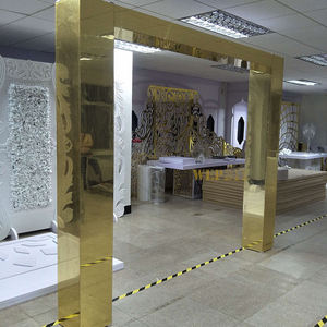 Wedding Arches for Ceremony Rectangular Balloon Arch Stand High Quality Golden Metal Background Props Stand for <b>Party</b> - Product Image 6