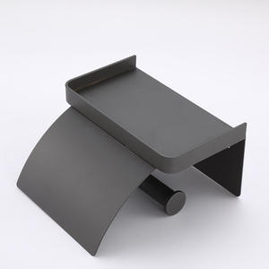 आधुनिक स्व-चिपकने वाला वाटरप्रूफ शौचालय पेपर धारक के साथ शेल्फ शौचालय रोल धारक शौचालय रोल धारक - Product Image 4