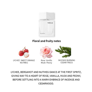 Parfum sur mesure, frais et de qualité supérieure, base vanille, notes fruitées et florales, pour femme - Product Image 5