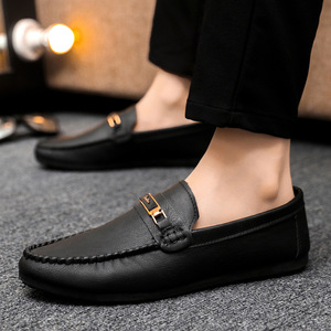Mocasines de Hombre Estampados, Casuales, para Vestir, Caminar o Conducir, Elegantes, de Cuero Suave, Estilo Oxford, Planos, Sin Cordones, Transpirables, de Algodón - Product Image 2