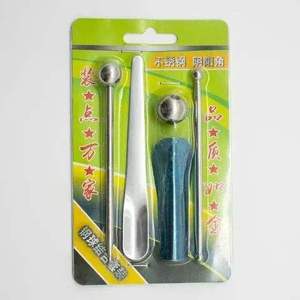 Kit d'outils de nivellement en acier, racloir et outils de lissage pour l'époxy, le <span class=keywords><strong>carrelage</strong></span> et le coulis - Product Image 1