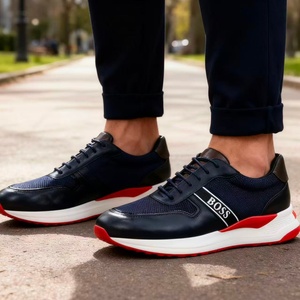 Men's Genuine <b>Leather</b> Walking Style Shoes Sporty Comfortable British-Inspired Luxury Casual Versatile Bestseller <b>Sneaker</b> - Product Image 2