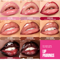Cappuvini Vegan Liquid Mineral Waterproof Water Gloss Ukuran Perjalanan Lip Liner dengan Saturasi Rendah untuk Gadis Riasan Ringan