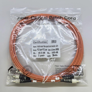 Cable FTTH de 3 Metros, FC a FC, Multimodo, Dúplex, Cable Óptico de Conexión para Redes Empresariales, Cable de Fibra Óptica - Product Image 2