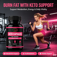 Capsules BHB FJSquare Vegan Keto Diet, pilules brûle-graisses, amincissement rapide, complément brûle-graisses, capsule amincissante Keto pour la nuit