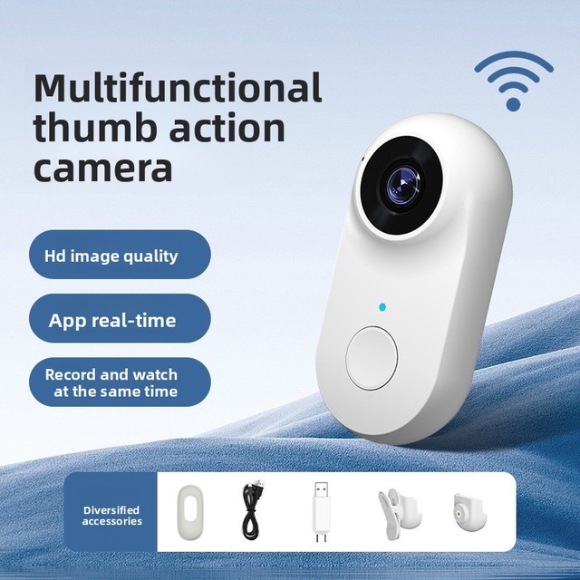 Factory Wholesale WiFi CMOS 720p HD Magnetic Outdoor Portable Cycling Travel Pet Cats & Dogs Record Life Thumb Sports Camera
