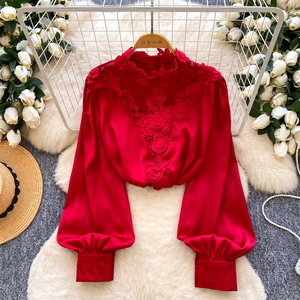 Long Sleeve Evening Blouse Tops - Elegant & Stylish