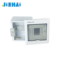 Boîtier de distribution d'alimentation pour disjoncteur 4 voies, encastré en métal, certifié CE, JINHAI, pour intérieur