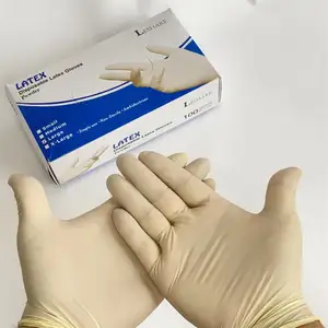 High Quality Cheap Powder Free 100% Natural Rubber Latex Gloves For Sale