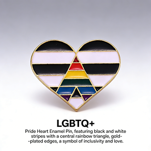 Pins en émail drapeau arc-en-ciel, symbole de la pyramide musicale en alliage, cadeau pour le Mois de la fierté, la Fête nationale et toute occasion pour exprimer l'amour - Product Image 5