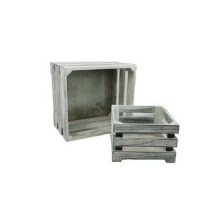 Bán Chạy Nhất Mộc Mạc Tự Nhiên Trang Trí Trái Cây Vận Chuyển Bia Rau Nhỏ Chó Crate Hộp Gỗ Giá Rẻ Thùng Gỗ Bán Buôn - Product Image 2