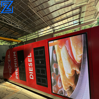 Affichage LED dynamique couleur pour stations-service : Mur vidéo publicitaire mobile pour les prix de l'essence