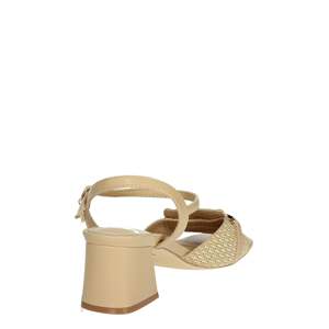 Sandalo con Tacco da Donna Gold & Gold, Beige, Tacco a Blocco, Cinturino alla Caviglia - Product Image 3