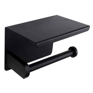 Porte-serviettes mural en acier inoxydable SUS201 moderne, porte-téléphone portable, porte-papier toilette pour usage hôtelier - Product Image 5