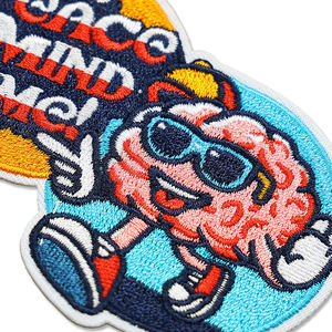 Parche ecológico bordado con capucha logotipo Occidental estilo cosido para tela parches bordados personalizados hierro en - Product Image 6