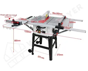 High Quality Wood Plywood Saw Cutting Machine Sliding Table Panel Saw for Woodworking Plywood
